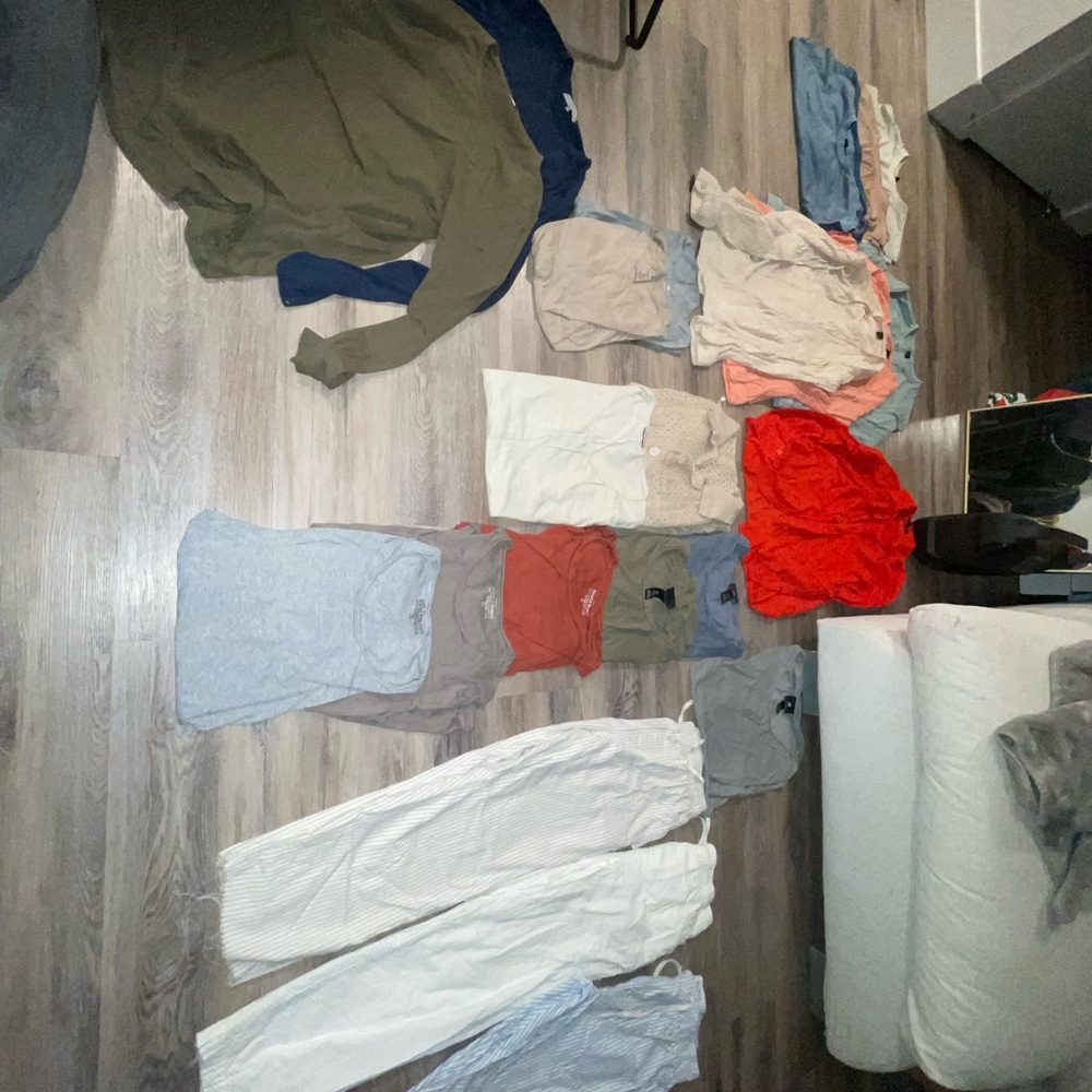 H&M American Eagle Breads & Boxers T Shirts Button Ups Sleeve Linen Pants Bundle